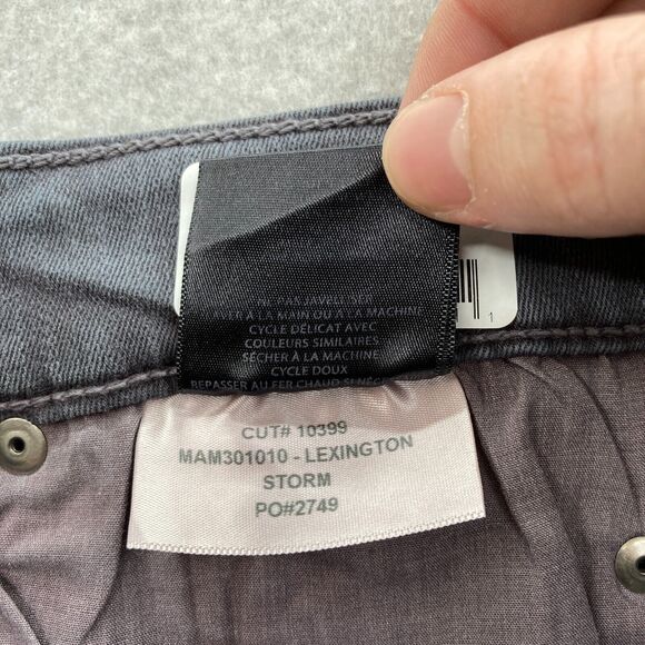 Modern American Lexington Slim Jeans Mens 29x32 Storm Wash Gray Denim Stretch - Picture 7 of 14